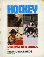 1973-74 Virginia Red Wings game program
