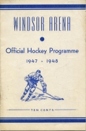 1947-48 Windsor Staffords game program