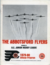 Abbotsford Flyers 1979-80 game program