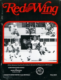 Adirondack Red Wings 1985-86 game program