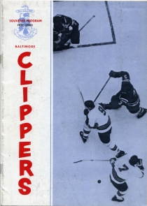 Baltimore Clippers 1969-70 game program