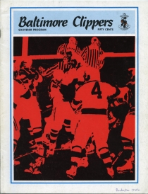 Baltimore Clippers 1970-71 game program