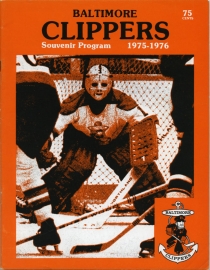 Baltimore Clippers 1975-76 game program