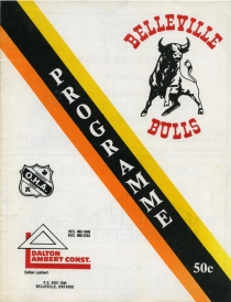 Belleville Bulls 1979-80 game program