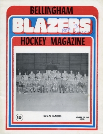Bellingham Blazers 1976-77 game program