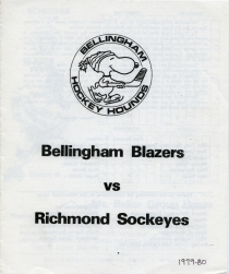 Bellingham Blazers 1979-80 game program