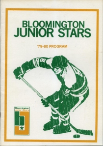 Bloomington Junior Stars 1979-80 game program