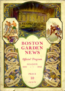Boston Bruins 1931-32 game program