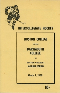Boston College 1958-59 game program