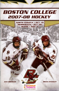 Boston College 2007-08 game program