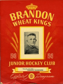 Brandon Wheat Kings 1948-49 game program