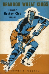 Brandon Wheat Kings 1951-52 game program