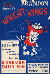 Brandon Wheat Kings 1954-55 game program