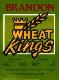 Brandon Wheat Kings 1985-86 game program