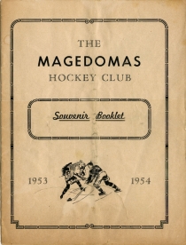 Brockville Magedomas 1953-54 game program