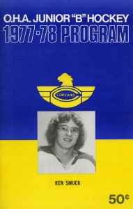 Caledonia Corvairs 1977-78 game program