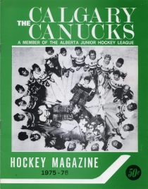 Calgary Canucks 1975-76 game program