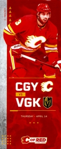 Calgary Flames 2021-22 game program