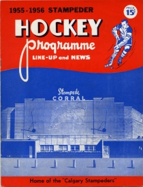 Calgary Stampeders 1955-56 game program