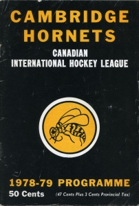 Cambridge Hornets 1978-79 game program