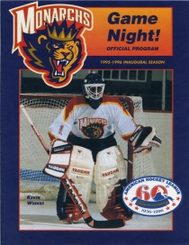 Carolina Monarchs 1995-96 game program