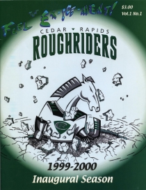 Cedar Rapids RoughRiders 1999-00 game program