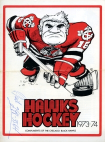 Chicago Blackhawks 1973-74 game program