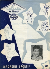 Chicoutimi Sagueneens 1957-58 game program