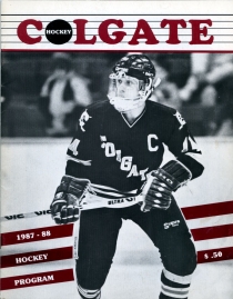 Colgate University 1987-88 game program