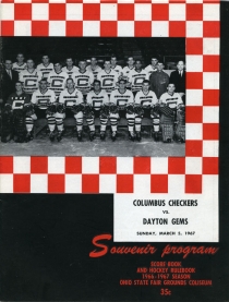 Columbus Checkers 1966-67 game program
