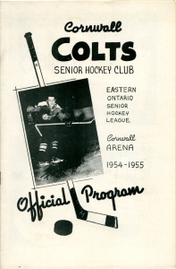 Cornwall Colts 1954-55 game program