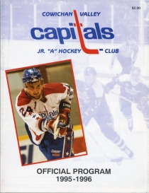 Cowichan Valley Capitals 1995-96 game program