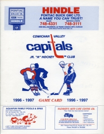 Cowichan Valley Capitals 1996-97 game program
