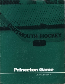Dartmouth College 1977-78 game program