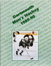 Dartmouth College 1989-90 game program