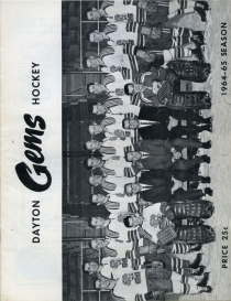 Dayton Gems 1964-65 game program