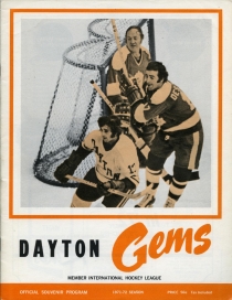 Dayton Gems 1971-72 game program