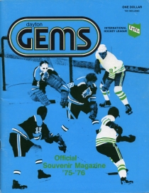Dayton Gems 1975-76 game program
