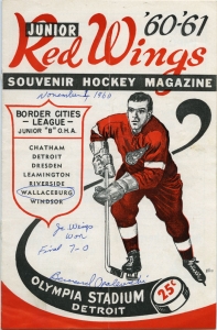 Detroit Junior Red Wings 1960-61 game program
