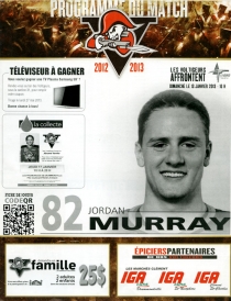 Drummondville Voltigeurs 2012-13 game program