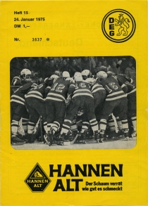 Duesseldorf EG 1974-75 game program