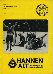 Duesseldorf EG 1975-76 game program