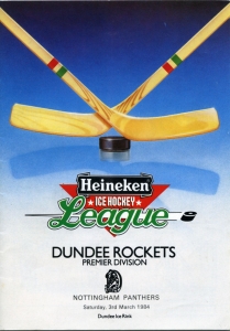Dundee Rockets 1983-84 game program