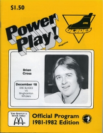 Erie Blades 1981-82 game program