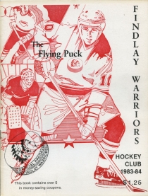 Findlay Warriors 1983-84 game program
