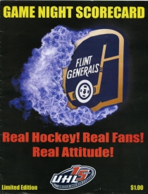 Flint Generals 2005-06 game program