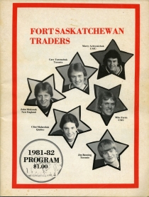 Fort Saskatchewan Traders 1981-82 game program