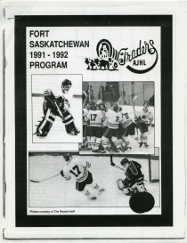 Fort Saskatchewan Traders 1991-92 game program