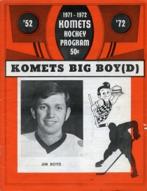 Fort Wayne Komets 1971-72 game program