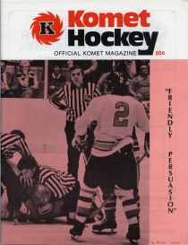 Fort Wayne Komets 1973-74 game program